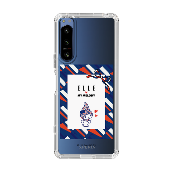 スリムプロテクションケース［ ELLE×マイメロディ＆クロミ - トリコロールカラーグラフィック3 ］
