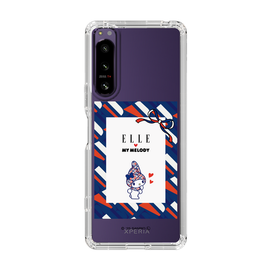 スリムプロテクションケース［ ELLE×マイメロディ＆クロミ - トリコロールカラーグラフィック3 ］