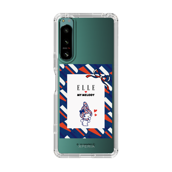 スリムプロテクションケース［ ELLE×マイメロディ＆クロミ - トリコロールカラーグラフィック3 ］