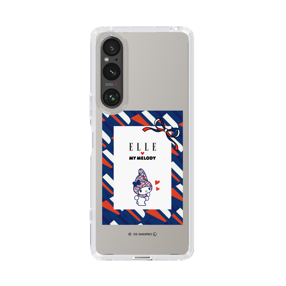 スリムプロテクションケース［ ELLE×マイメロディ＆クロミ - トリコロールカラーグラフィック3 ］
