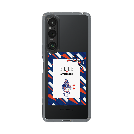 スリムプロテクションケース［ ELLE×マイメロディ＆クロミ - トリコロールカラーグラフィック3 ］