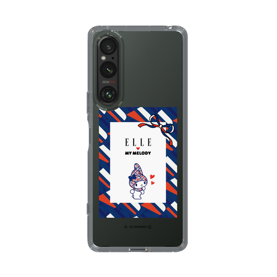 スリムプロテクションケース［ ELLE×マイメロディ＆クロミ - トリコロールカラーグラフィック3 ］