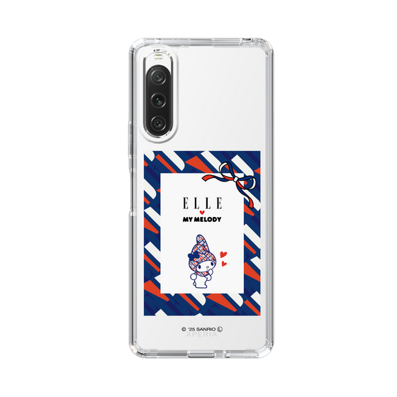 スリムプロテクションケース［ ELLE×マイメロディ＆クロミ - トリコロールカラーグラフィック3 ］