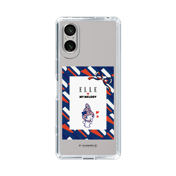スリムプロテクションケース［ ELLE×マイメロディ＆クロミ - トリコロールカラーグラフィック3 ］