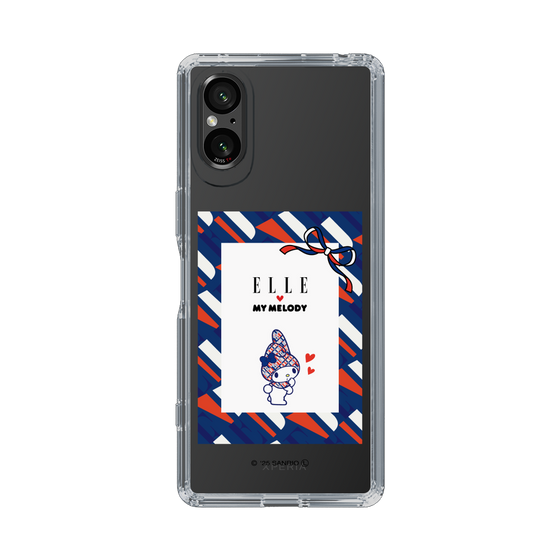 スリムプロテクションケース［ ELLE×マイメロディ＆クロミ - トリコロールカラーグラフィック3 ］