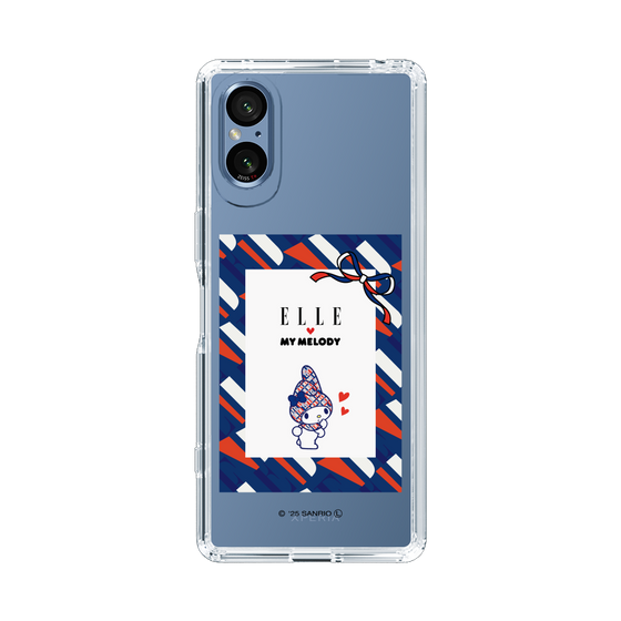 スリムプロテクションケース［ ELLE×マイメロディ＆クロミ - トリコロールカラーグラフィック3 ］