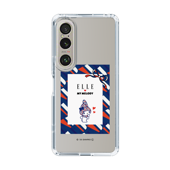 スリムプロテクションケース［ ELLE×マイメロディ＆クロミ - トリコロールカラーグラフィック3 ］