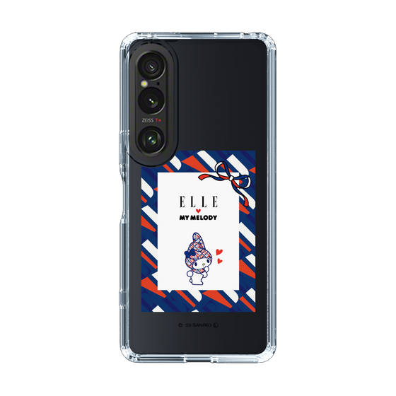 スリムプロテクションケース［ ELLE×マイメロディ＆クロミ - トリコロールカラーグラフィック3 ］