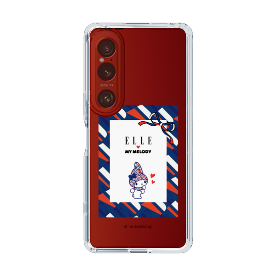 スリムプロテクションケース［ ELLE×マイメロディ＆クロミ - トリコロールカラーグラフィック3 ］