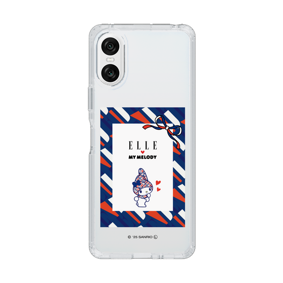 スリムプロテクションケース［ ELLE×マイメロディ＆クロミ - トリコロールカラーグラフィック3 ］