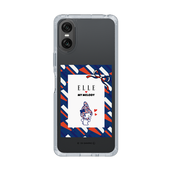 スリムプロテクションケース［ ELLE×マイメロディ＆クロミ - トリコロールカラーグラフィック3 ］