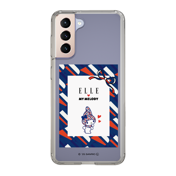 スリムプロテクションケース［ ELLE×マイメロディ＆クロミ - トリコロールカラーグラフィック3 ］