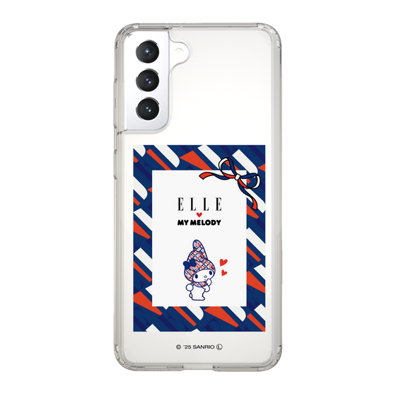 スリムプロテクションケース［ ELLE×マイメロディ＆クロミ - トリコロールカラーグラフィック3 ］