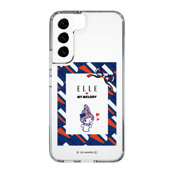 スリムプロテクションケース［ ELLE×マイメロディ＆クロミ - トリコロールカラーグラフィック3 ］