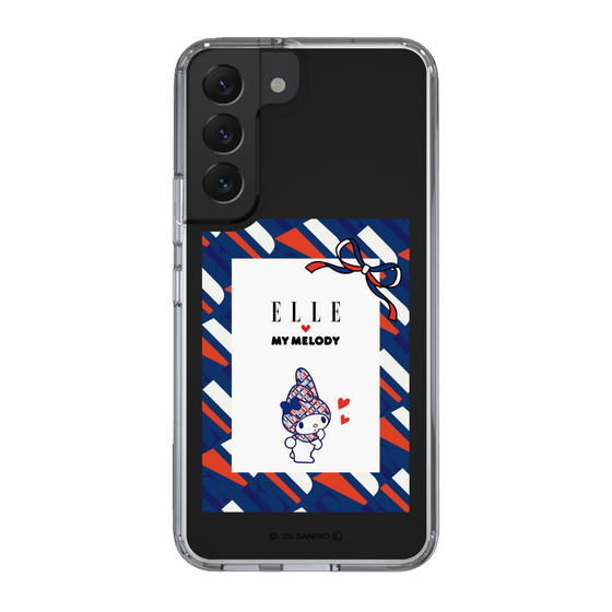 スリムプロテクションケース［ ELLE×マイメロディ＆クロミ - トリコロールカラーグラフィック3 ］