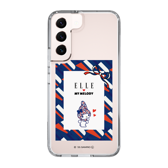 スリムプロテクションケース［ ELLE×マイメロディ＆クロミ - トリコロールカラーグラフィック3 ］