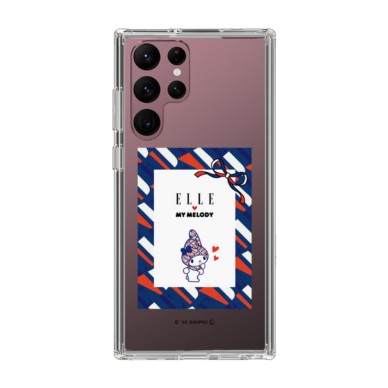 スリムプロテクションケース［ ELLE×マイメロディ＆クロミ - トリコロールカラーグラフィック3 ］
