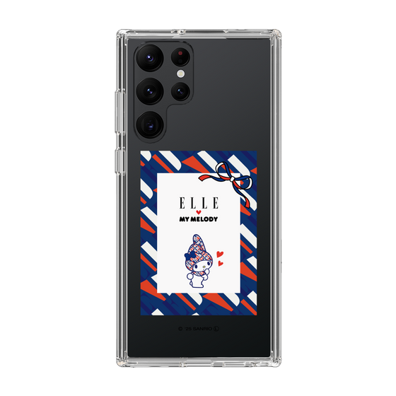 スリムプロテクションケース［ ELLE×マイメロディ＆クロミ - トリコロールカラーグラフィック3 ］