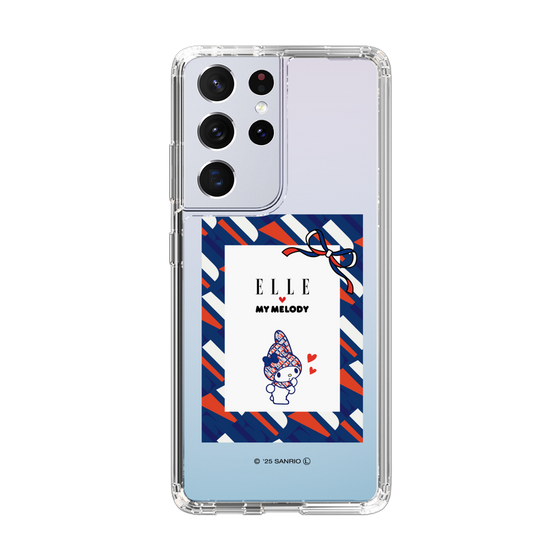 スリムプロテクションケース［ ELLE×マイメロディ＆クロミ - トリコロールカラーグラフィック3 ］