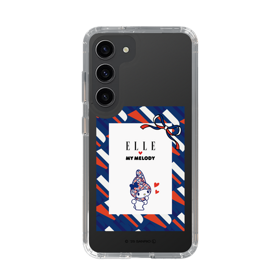 スリムプロテクションケース［ ELLE×マイメロディ＆クロミ - トリコロールカラーグラフィック3 ］