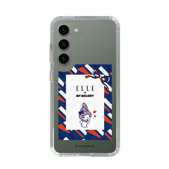 スリムプロテクションケース［ ELLE×マイメロディ＆クロミ - トリコロールカラーグラフィック3 ］