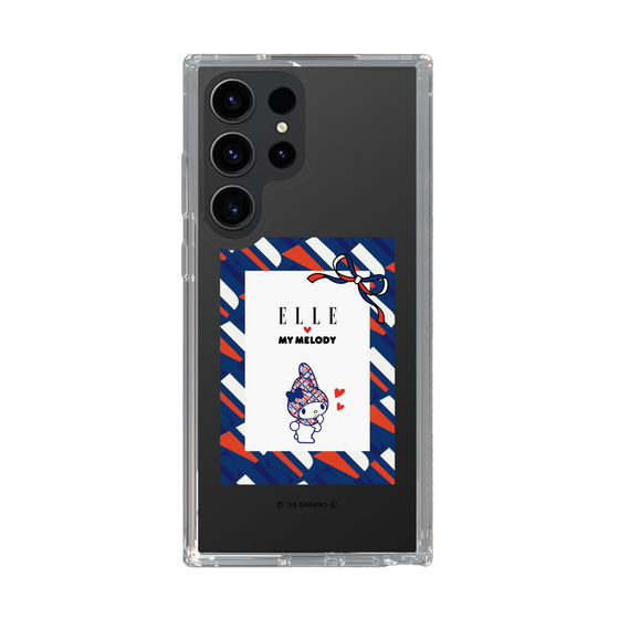 スリムプロテクションケース［ ELLE×マイメロディ＆クロミ - トリコロールカラーグラフィック3 ］