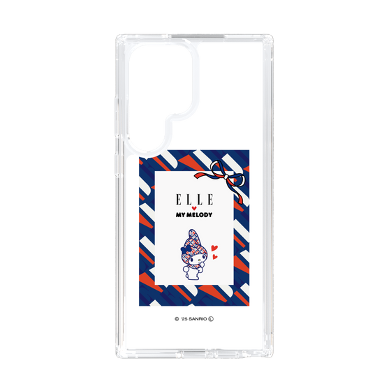 スリムプロテクションケース［ ELLE×マイメロディ＆クロミ - トリコロールカラーグラフィック3 ］