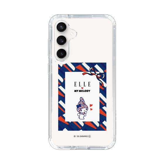スリムプロテクションケース［ ELLE×マイメロディ＆クロミ - トリコロールカラーグラフィック3 ］