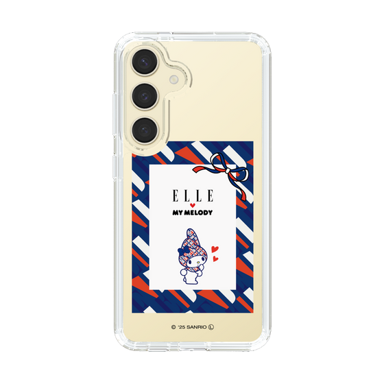 スリムプロテクションケース［ ELLE×マイメロディ＆クロミ - トリコロールカラーグラフィック3 ］