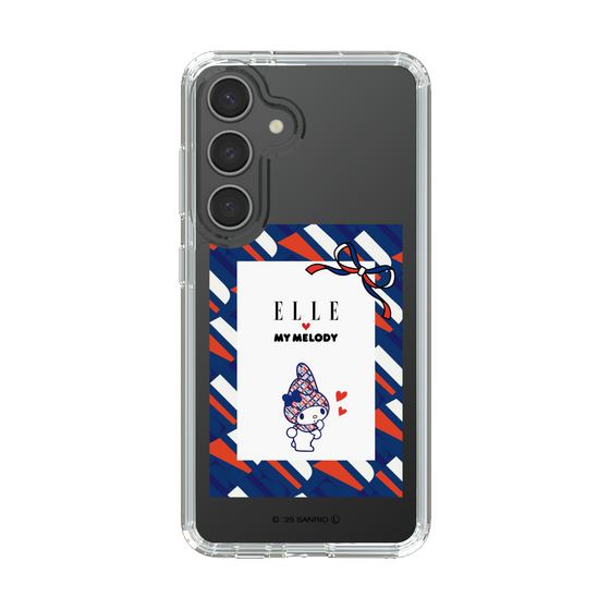 スリムプロテクションケース［ ELLE×マイメロディ＆クロミ - トリコロールカラーグラフィック3 ］