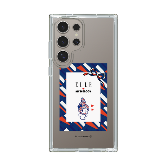 スリムプロテクションケース［ ELLE×マイメロディ＆クロミ - トリコロールカラーグラフィック3 ］