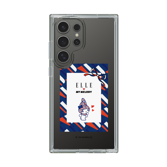 スリムプロテクションケース［ ELLE×マイメロディ＆クロミ - トリコロールカラーグラフィック3 ］