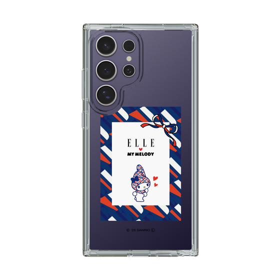 スリムプロテクションケース［ ELLE×マイメロディ＆クロミ - トリコロールカラーグラフィック3 ］