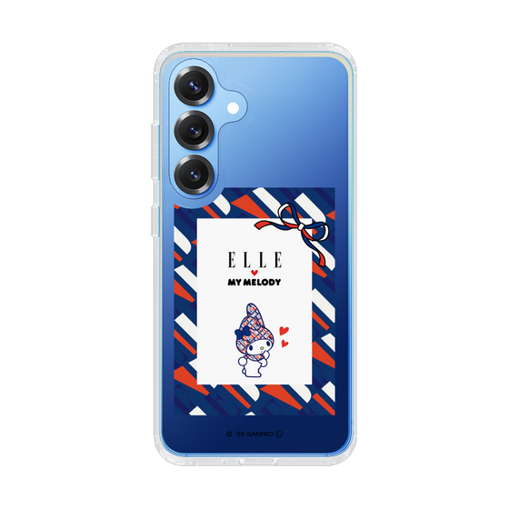 スリムプロテクションケース［ ELLE×マイメロディ＆クロミ - トリコロールカラーグラフィック3 ］