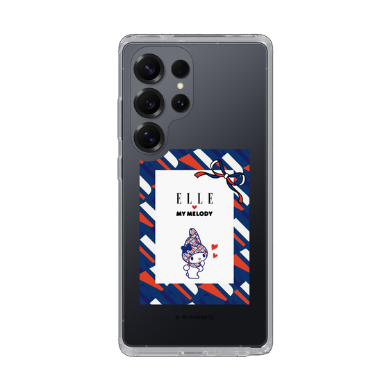 スリムプロテクションケース［ ELLE×マイメロディ＆クロミ - トリコロールカラーグラフィック3 ］