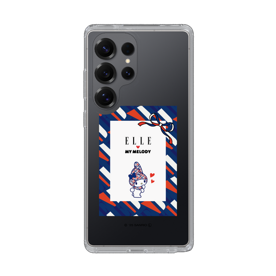 スリムプロテクションケース［ ELLE×マイメロディ＆クロミ - トリコロールカラーグラフィック3 ］