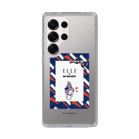 スリムプロテクションケース［ ELLE×マイメロディ＆クロミ - トリコロールカラーグラフィック3 ］