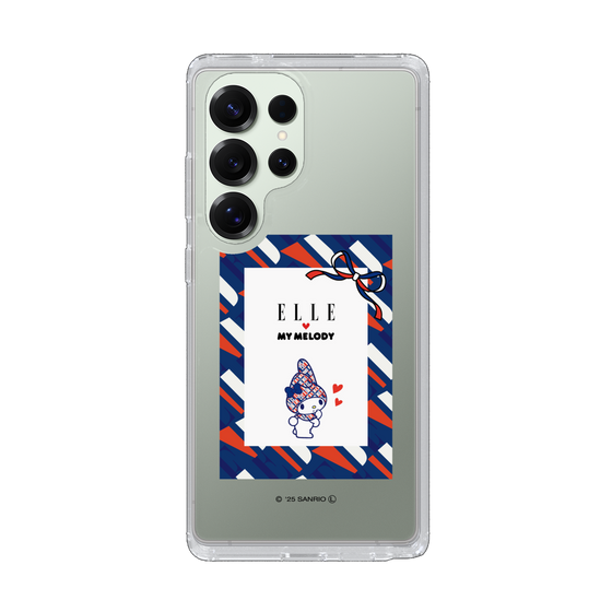 スリムプロテクションケース［ ELLE×マイメロディ＆クロミ - トリコロールカラーグラフィック3 ］