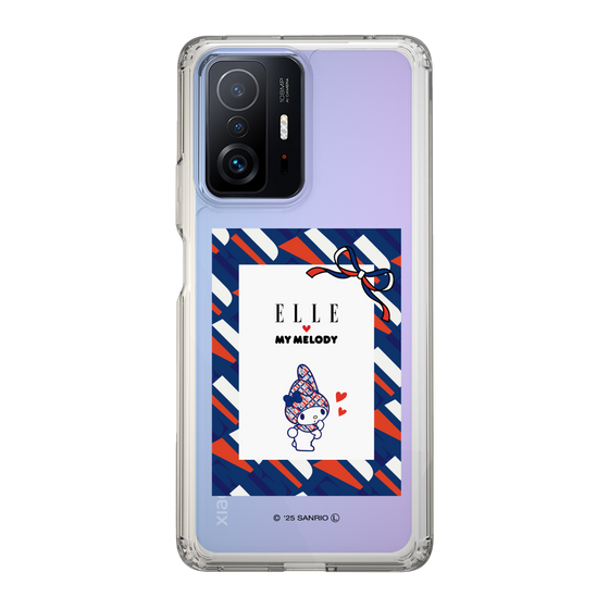 スリムプロテクションケース［ ELLE×マイメロディ＆クロミ - トリコロールカラーグラフィック3 ］