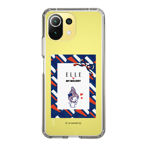 スリムプロテクションケース［ ELLE×マイメロディ＆クロミ - トリコロールカラーグラフィック3 ］