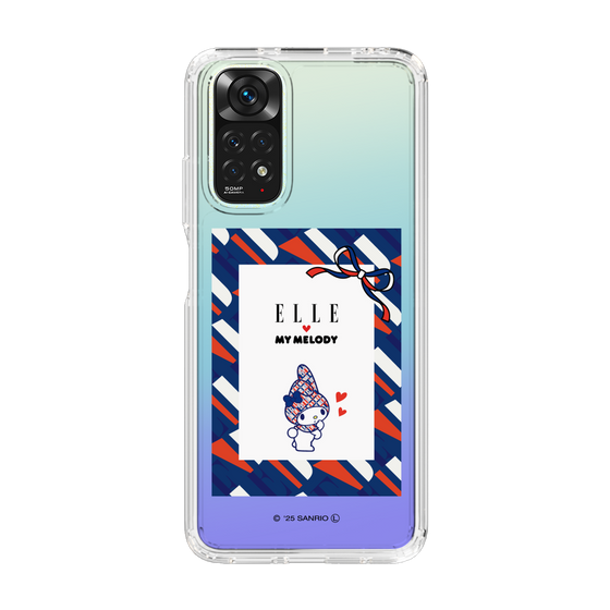 スリムプロテクションケース［ ELLE×マイメロディ＆クロミ - トリコロールカラーグラフィック3 ］