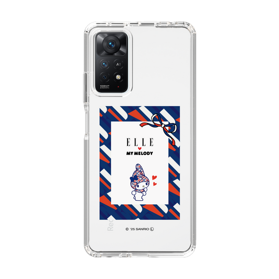 スリムプロテクションケース［ ELLE×マイメロディ＆クロミ - トリコロールカラーグラフィック3 ］