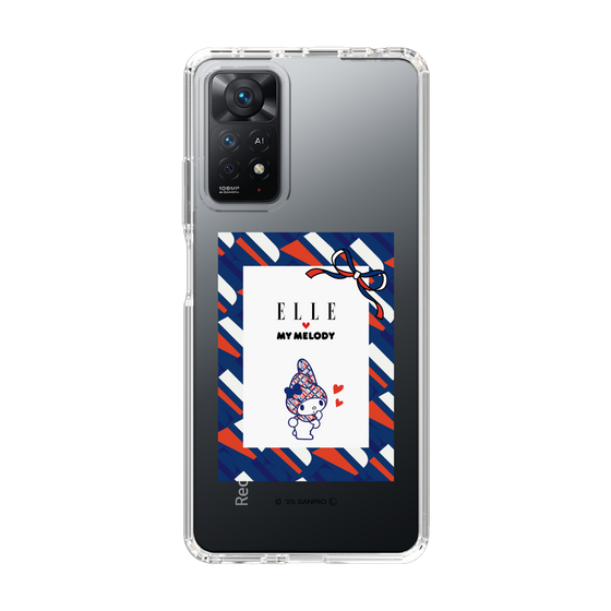 スリムプロテクションケース［ ELLE×マイメロディ＆クロミ - トリコロールカラーグラフィック3 ］