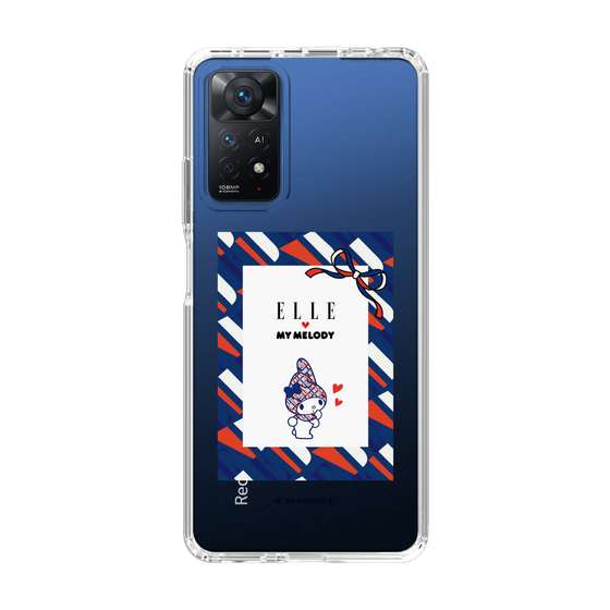スリムプロテクションケース［ ELLE×マイメロディ＆クロミ - トリコロールカラーグラフィック3 ］