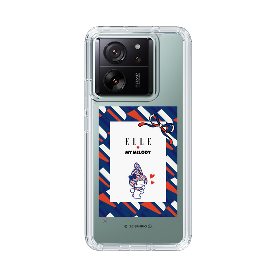 スリムプロテクションケース［ ELLE×マイメロディ＆クロミ - トリコロールカラーグラフィック3 ］