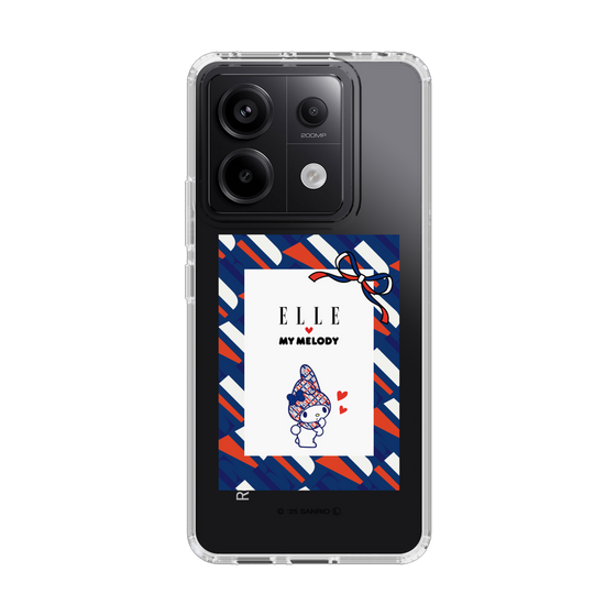 スリムプロテクションケース［ ELLE×マイメロディ＆クロミ - トリコロールカラーグラフィック3 ］