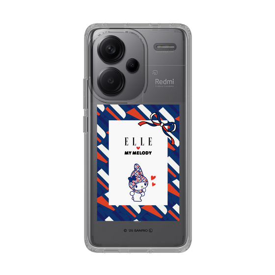 スリムプロテクションケース［ ELLE×マイメロディ＆クロミ - トリコロールカラーグラフィック3 ］