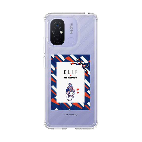 スリムプロテクションケース［ ELLE×マイメロディ＆クロミ - トリコロールカラーグラフィック3 ］