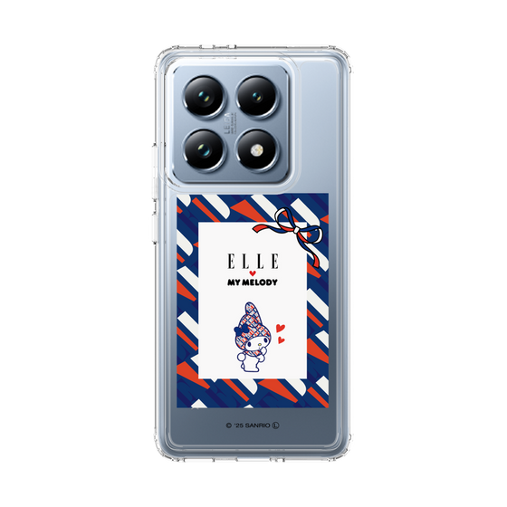 スリムプロテクションケース［ ELLE×マイメロディ＆クロミ - トリコロールカラーグラフィック3 ］