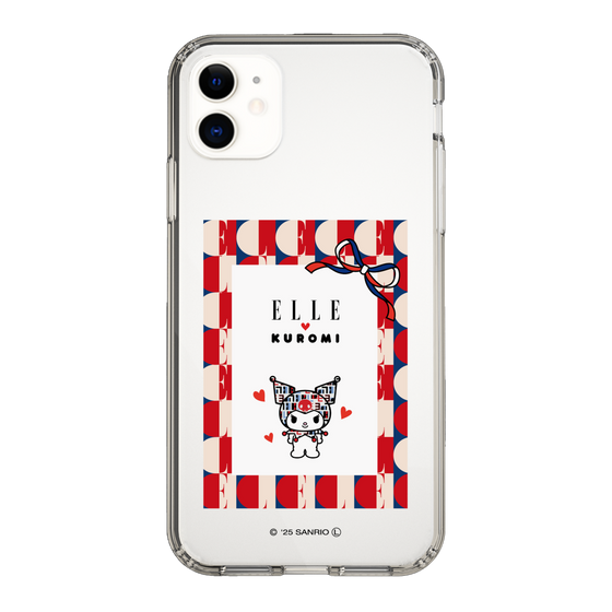 スリムプロテクションケース［ ELLE×マイメロディ＆クロミ - トリコロールカラーグラフィック4 ］